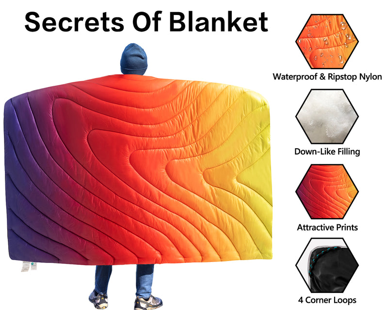 Load image into Gallery viewer, Flaming Mountain Blanket