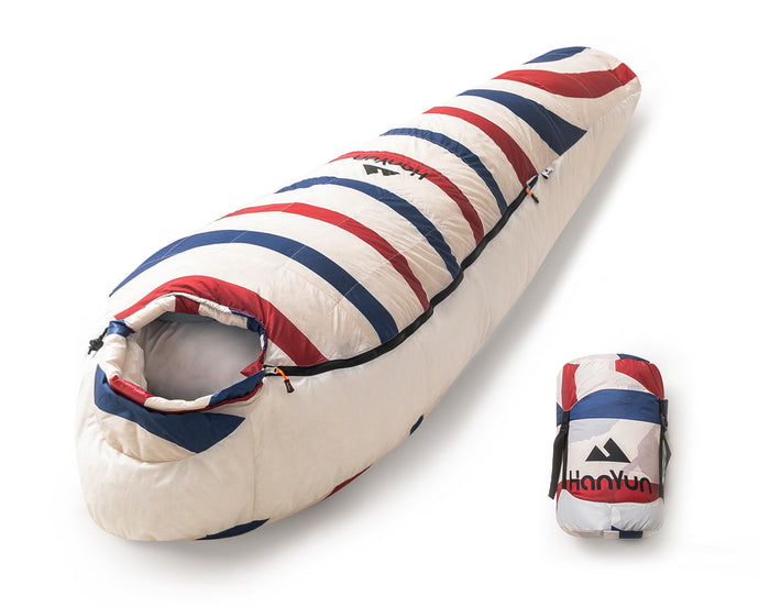 Tricolour Down Sleeping Bag